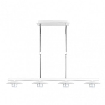 Distribuidor - Lâmpadas Diversas | Lâmpadas Modernas | LAMPARA CIUDAD DEL CABO 4L 24W 4000K BLANCO/PLATA REGX85X15 CM 1920 LM Ref: 153654074